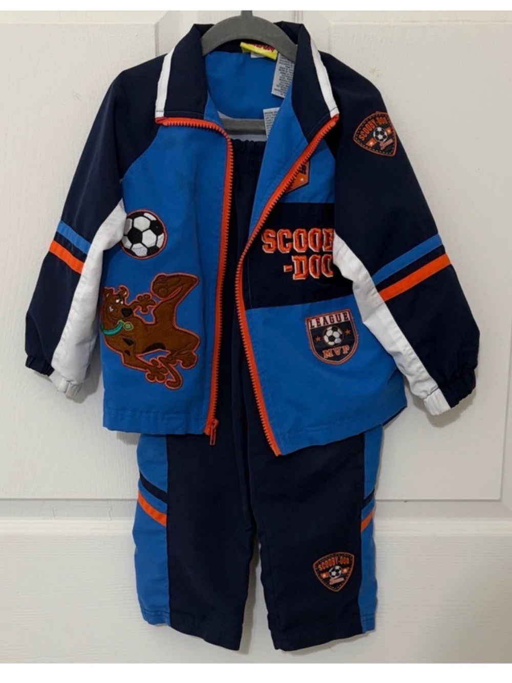 Scooby-Doo Kids Blue and Navy Matching Jacket & Pants Set